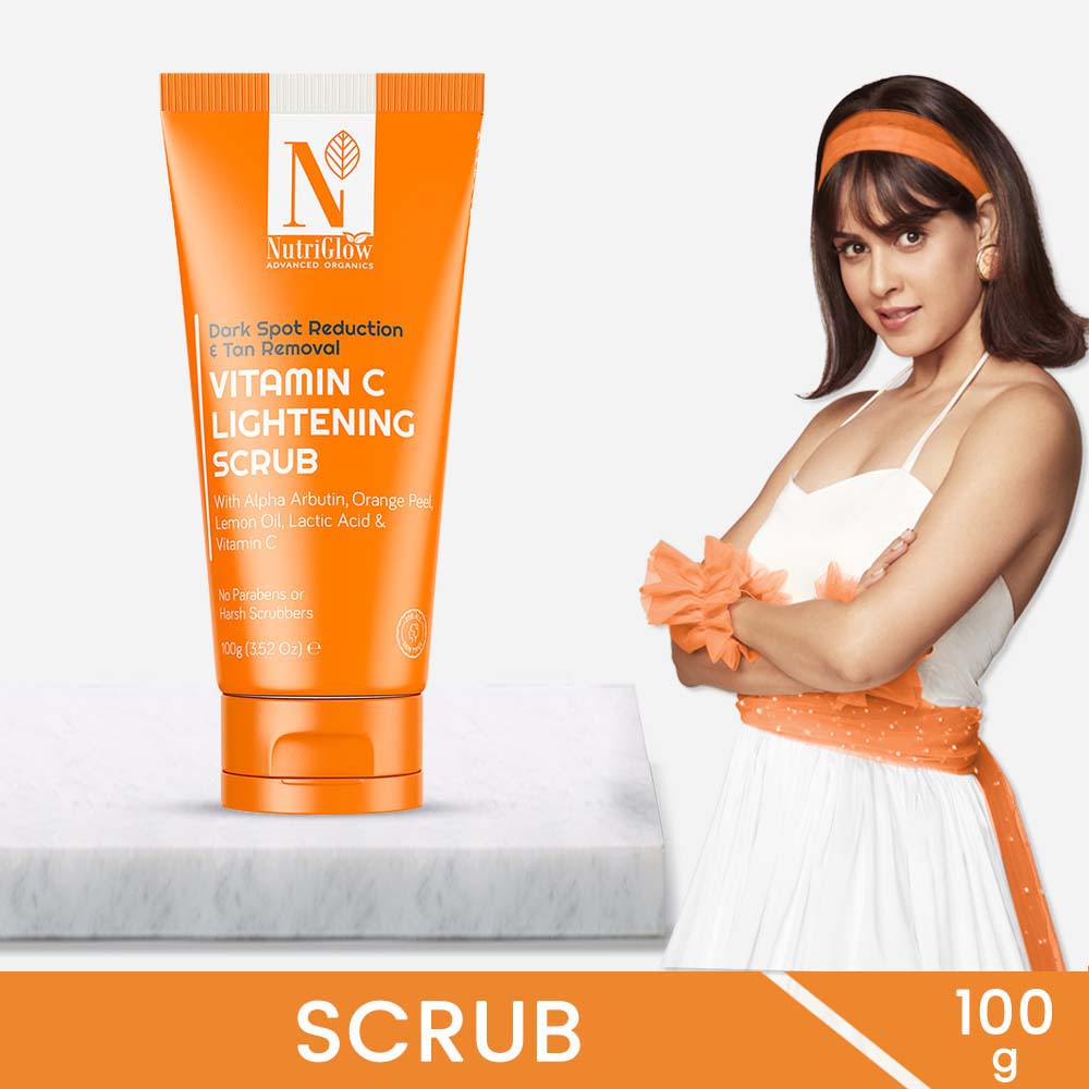 Nutriglow Advanced Organics Vitamin C Lightening Scrub - 100 gms