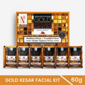 NutriGlow NATURAL'S Advanced Pro Formula Gold Kesar Facial Kit - 60 gms