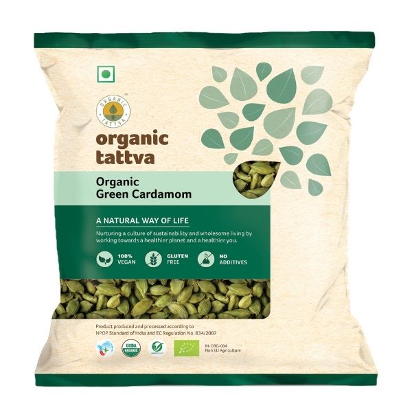 Organic Tattva Green Cardamom - 50 gms