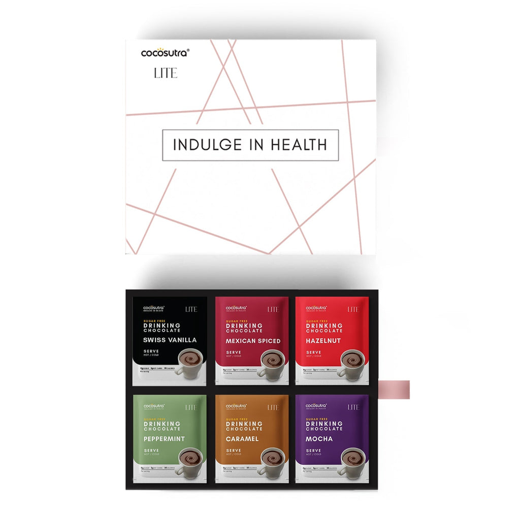 Cocosutra Sugar Free Drinking Chocolate Hamper Six Flavors
