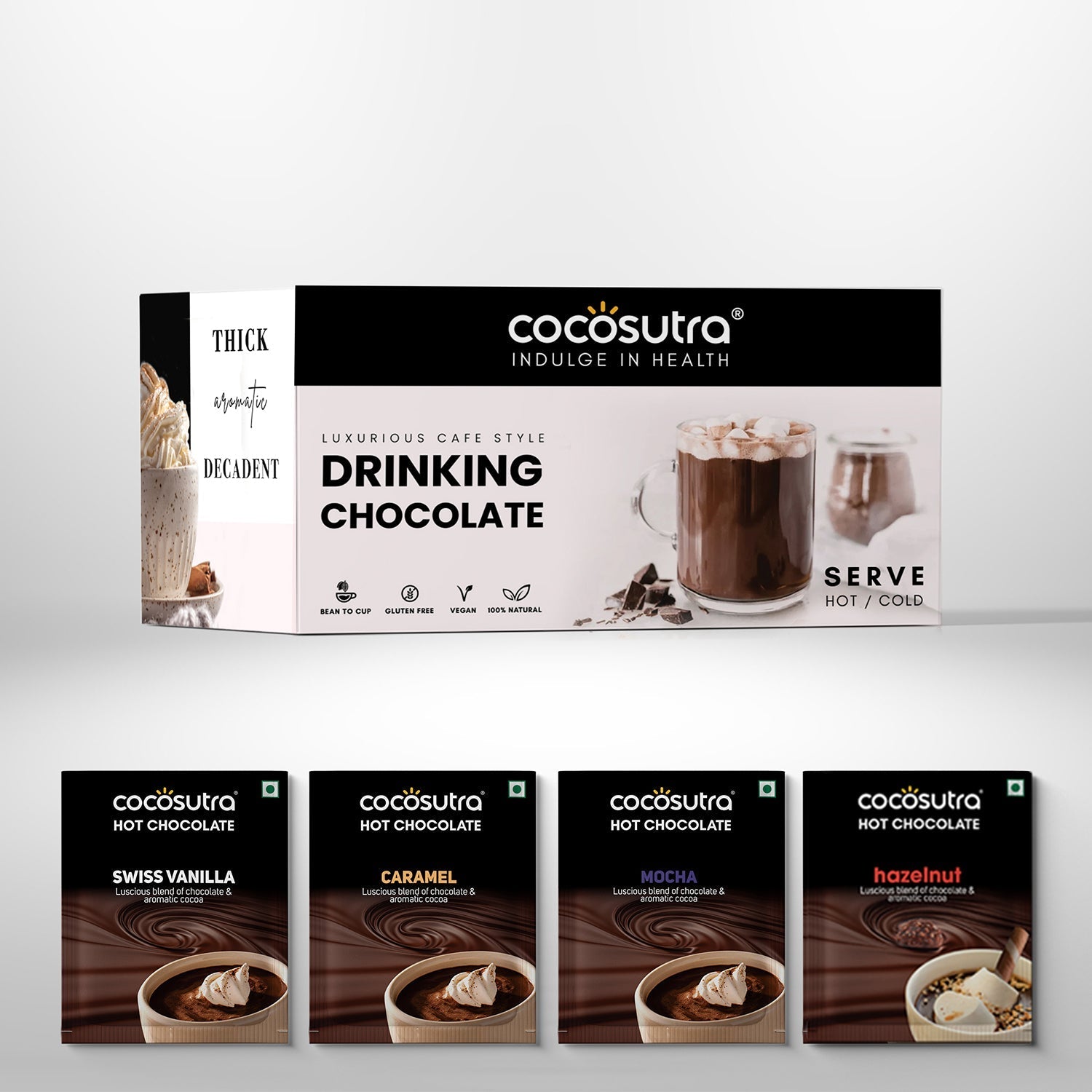Cocosutra Hot Chocolate Travel Friendly Hamper 20 Pack - 400 gms