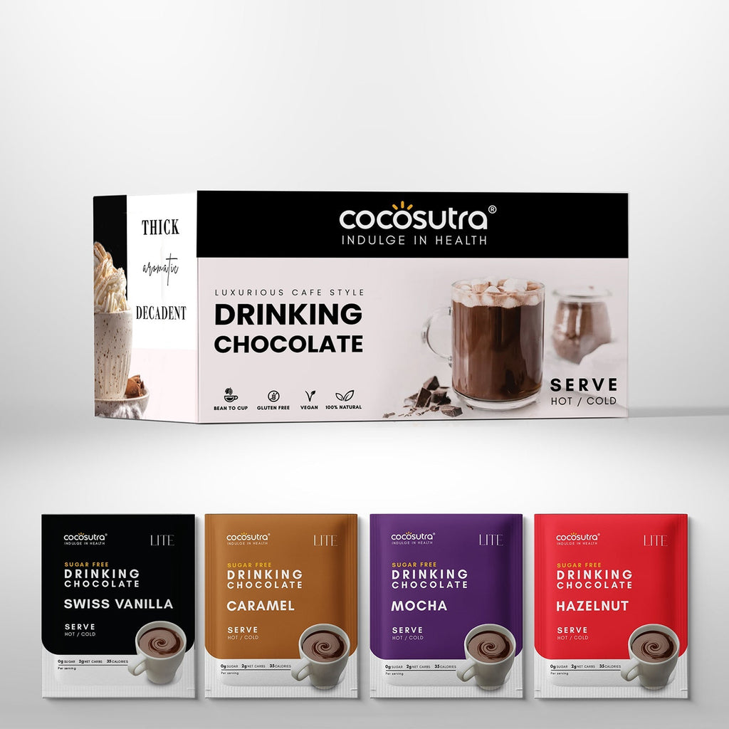 Cocosutra Sugar Free Drinking Chocolate Hamper 20 Sachets - 400 gms