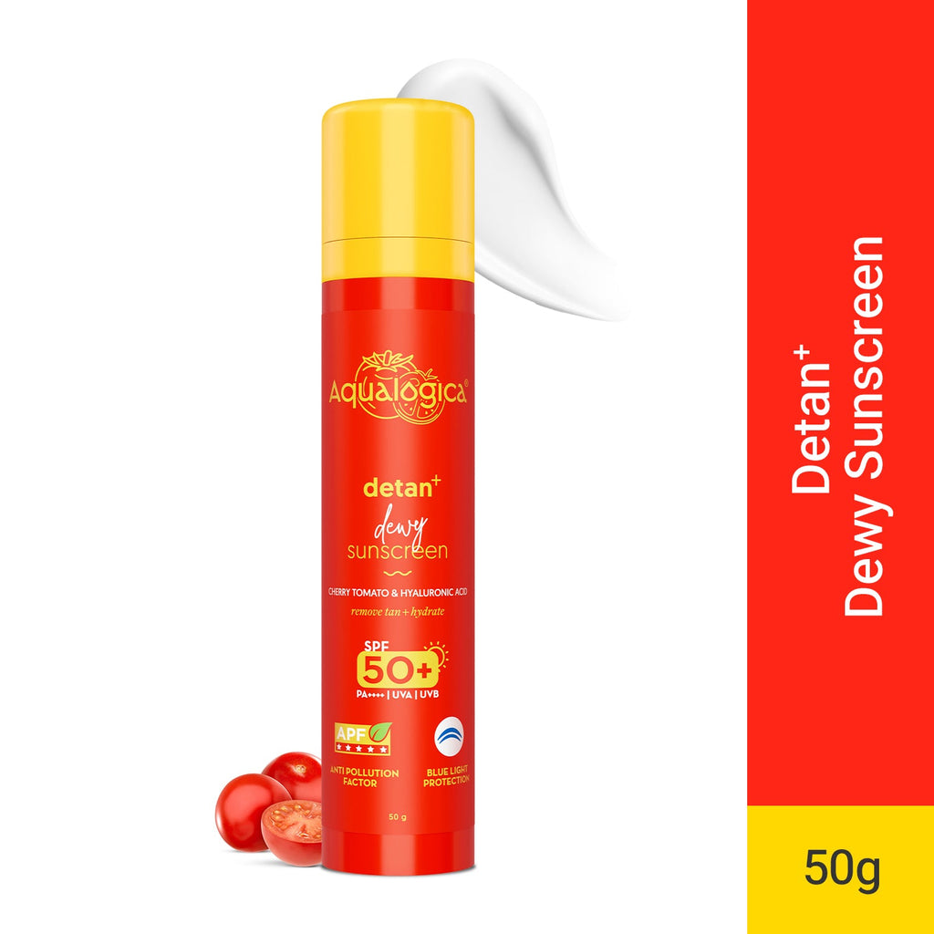 Aqualogica Detan+ Dewy Sunscreen SPF 50+ PA+++ - 50 gms
