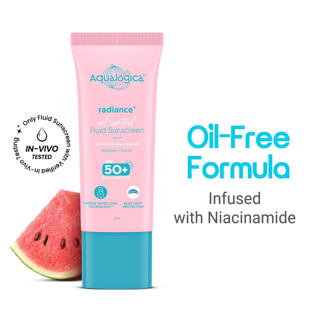 Aqualogica Radiance+ Oil Control Fluid Sunscreen - 50 gms