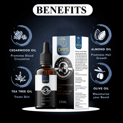 7Days Beard Growth Oil for Men - 30 ml