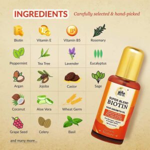 The Indie Earth Super Blend Biotin Hair Growth Oil - 100 ml