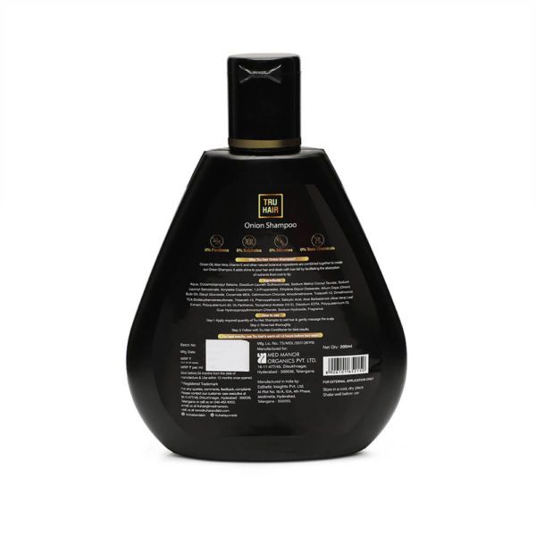Tru Hair Onion Shampoo For Hair Fall – 200 ml