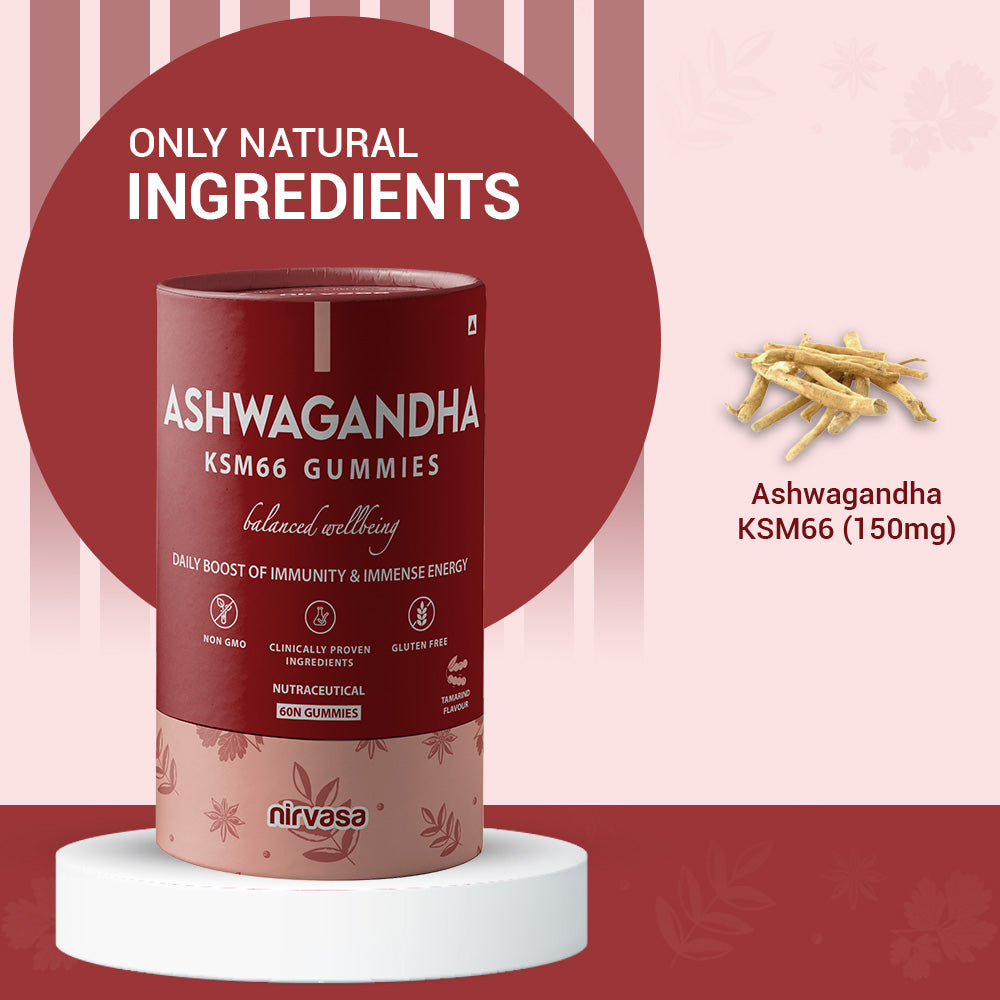 Nirvasa Ashwagandha KSM66 Gummies - 60 gummies