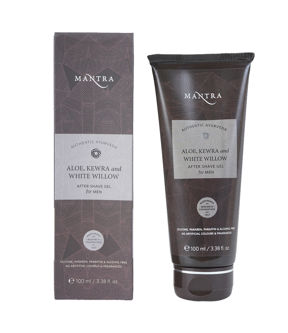 Mantra Herbal Aloe, Kewra & White Willow After Shave Gel For Men