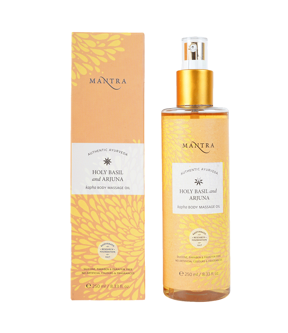 Mantra Herbal Holy Basil And Arjuna Kapha Body Massage Oil