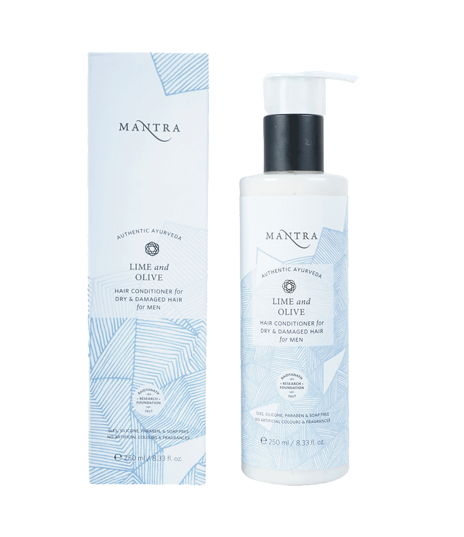 Mantra Herbal Lime And Olive Hair Conditioner For Dry & Damaged Hair For Men