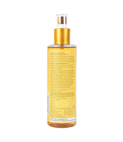 Mantra Herbal Holy Basil And Arjuna Kapha Body Massage Oil
