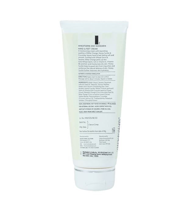 Mantra Herbal Wheatgerm & Mandarin Orange Hand & Feet Cream