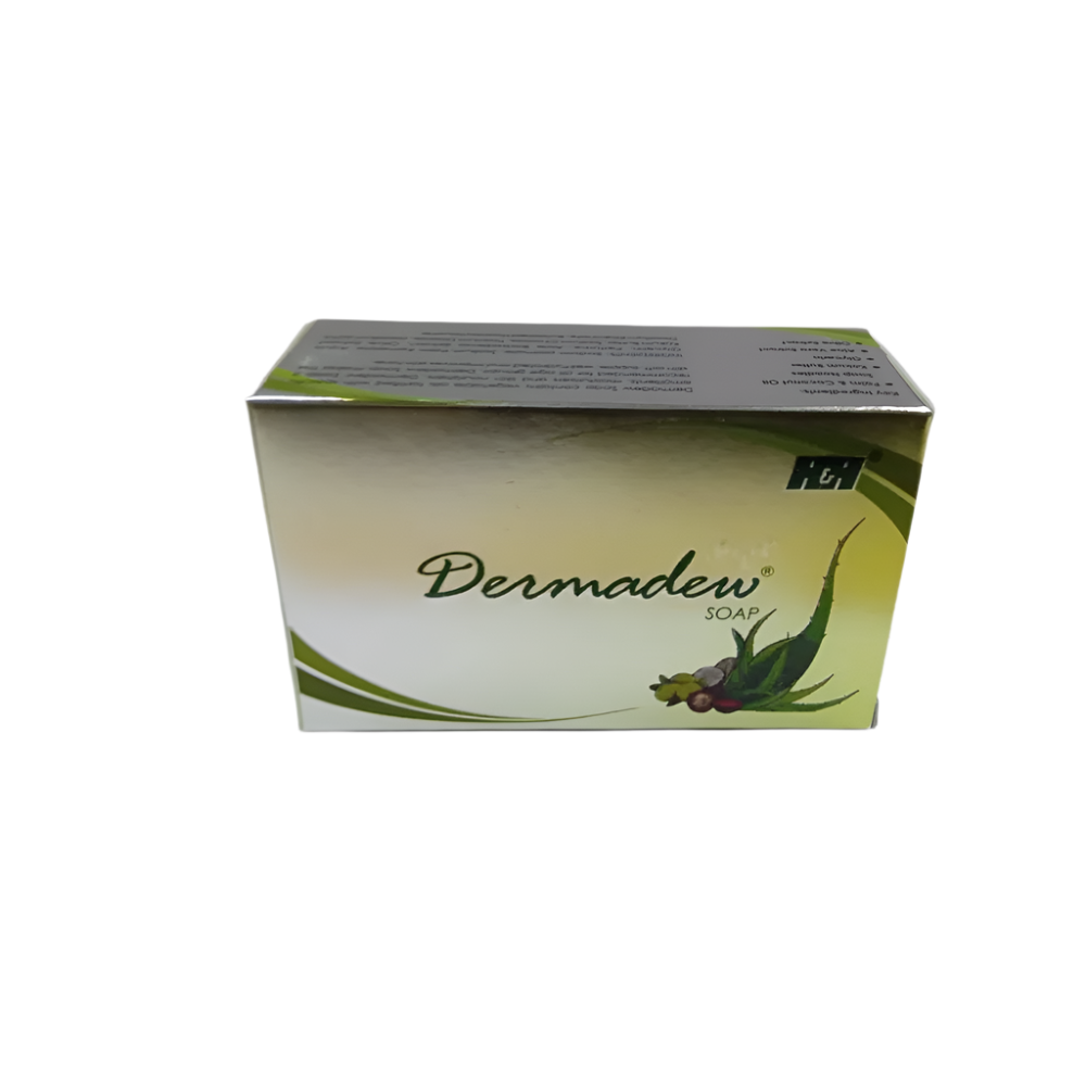Dermadew Soap Vegetable Oils Fortified With Specific Emollients, Moisturizers, and Skin Nourishes - 75 Gms | Pack of 4