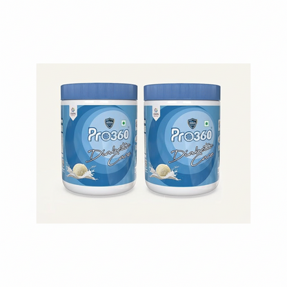 Pro360 Diabetic Care Protein Powder Vanilla Icecream Flavour - 500 gms (Pack of 2)