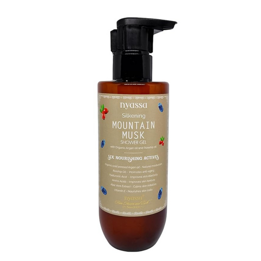 Nyassa Silkening Mountain Musk Shower Gel With 6 Nourishing Actives - 210 Ml