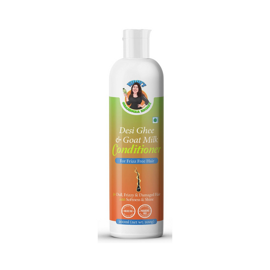 Nidhi's Grandmaa Secret Desi Ghee and Goat Milk Conditioner for Frizzy Hair - 200 Ml