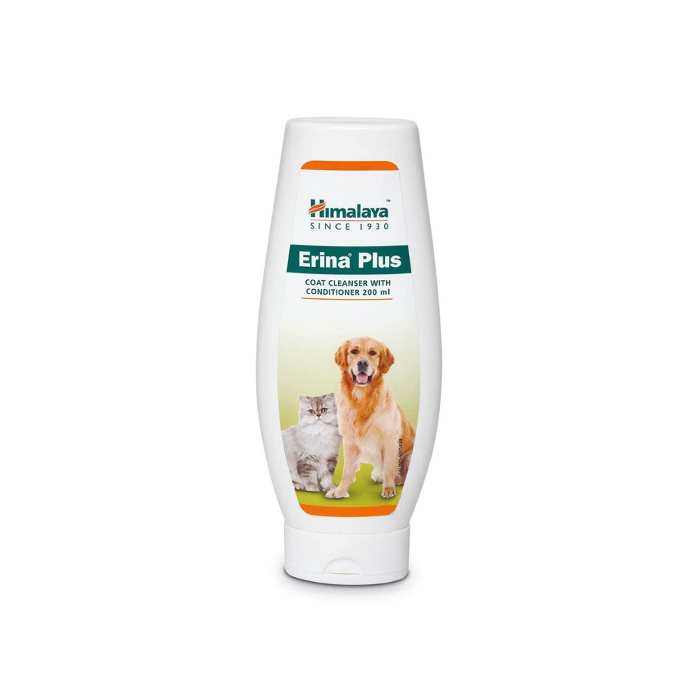 Himalaya Erina Plus Coat Cleanser With Conditioner for Dogs and Cats | 200 Ml