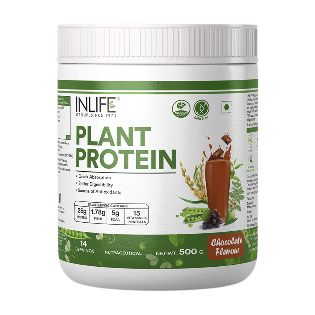 Inlife Vegan Plant Protein Powder Chocolate Flavour