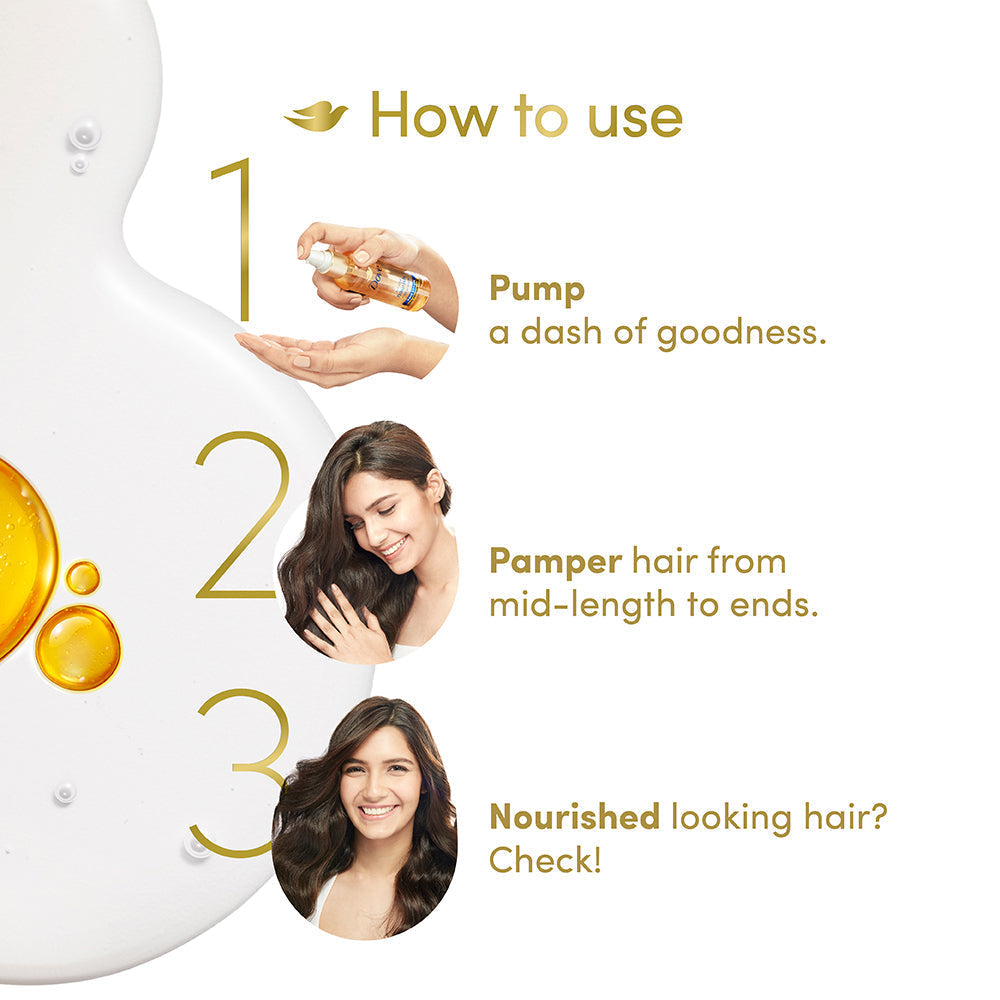 Dove  All Day Nourish + UV Protect  Hair Serum - 100 ml