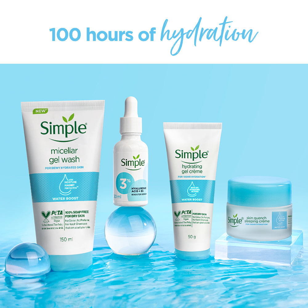 Simple Skincare Water Boost 100 Hour Intense Hydration Combo