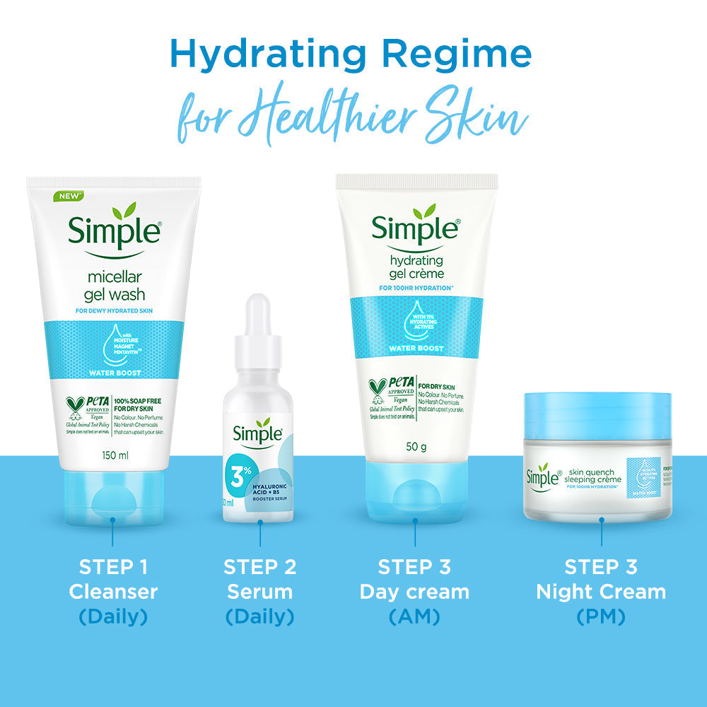 Simple Skincare Water Boost 100 Hour Intense Hydration Combo