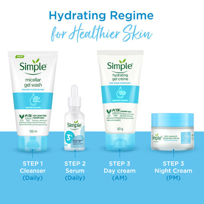 Simple Skincare Water Boost 100 Hour Intense Hydration Combo