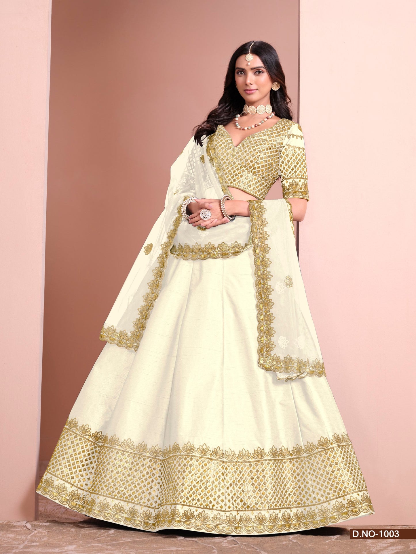 Anaita White Art Silk Designer Lehenga With Blouse