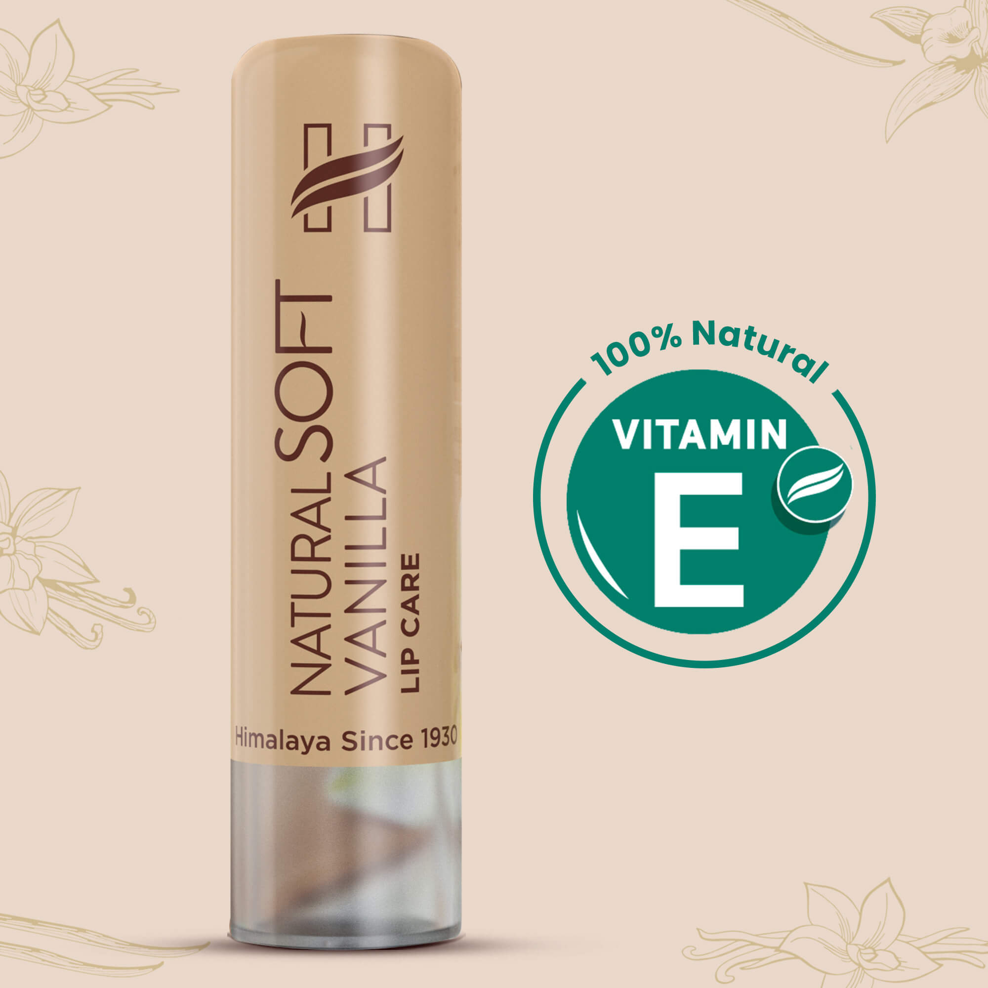 Himalaya Natural Soft Vanilla Lip Care - 4.5 gms