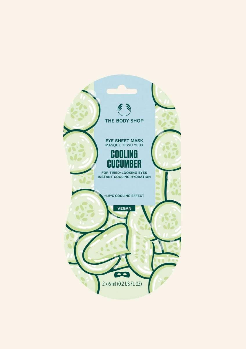 The Body Shop Cooling Cucumber Eye Sheet Mask - 1 Pc - 12 ml