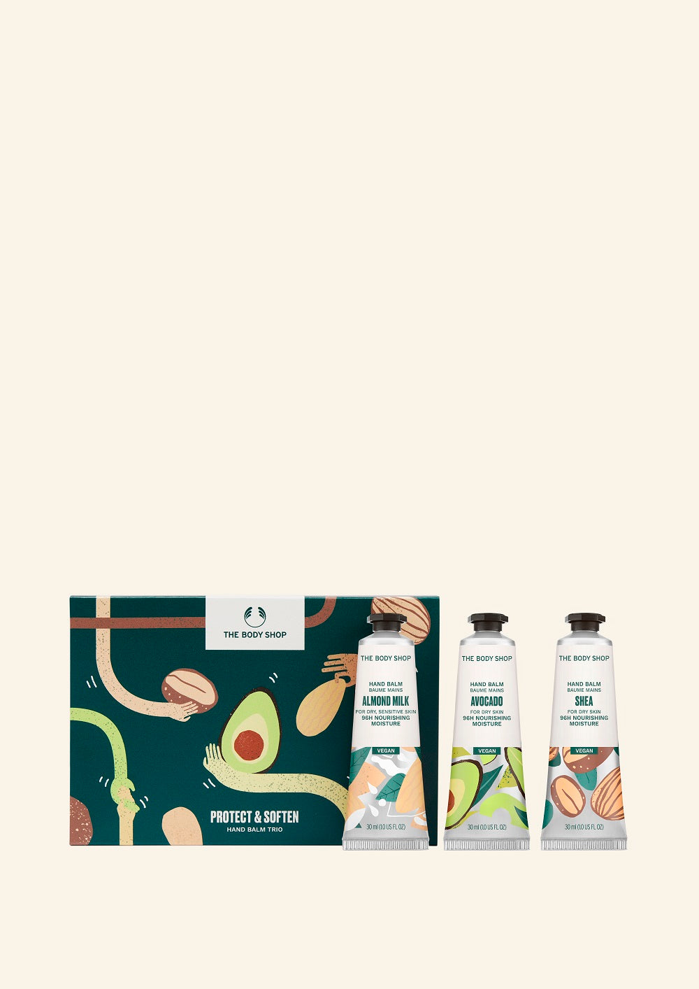 The Body Shop Protect & Soften Hand Balm Trio - 1 Pc