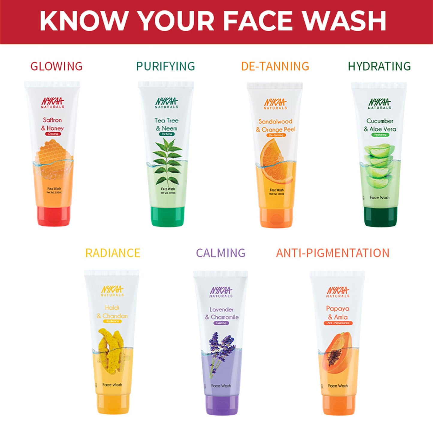 Nykaa Anti-Acne Face Wash With Salicylic Acid, Tea Tree & Neem - For Oily & Acne Prone Skin - Saffron Honey