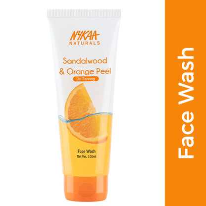Nykaa Anti-Acne Face Wash With Salicylic Acid, Tea Tree & Neem - For Oily & Acne Prone Skin - Sandalwood Orange Peel