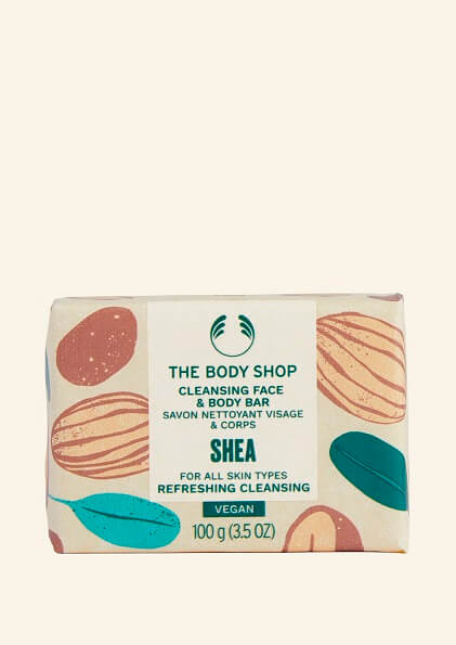 The Body Shop Shea Cleansing Face & Body Slab -150 gms