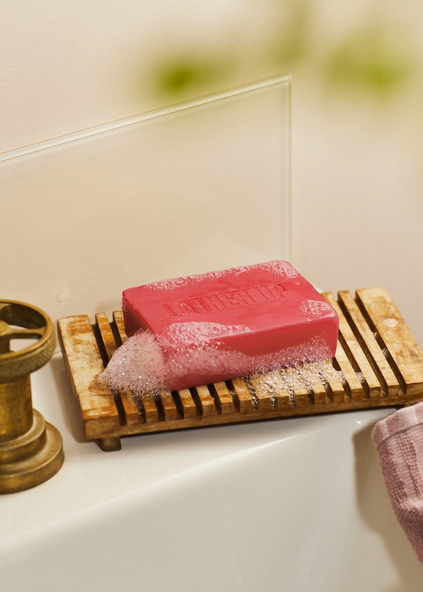 The Body Shop Strawberry Cleansing Face & Body Bar - 100 gms