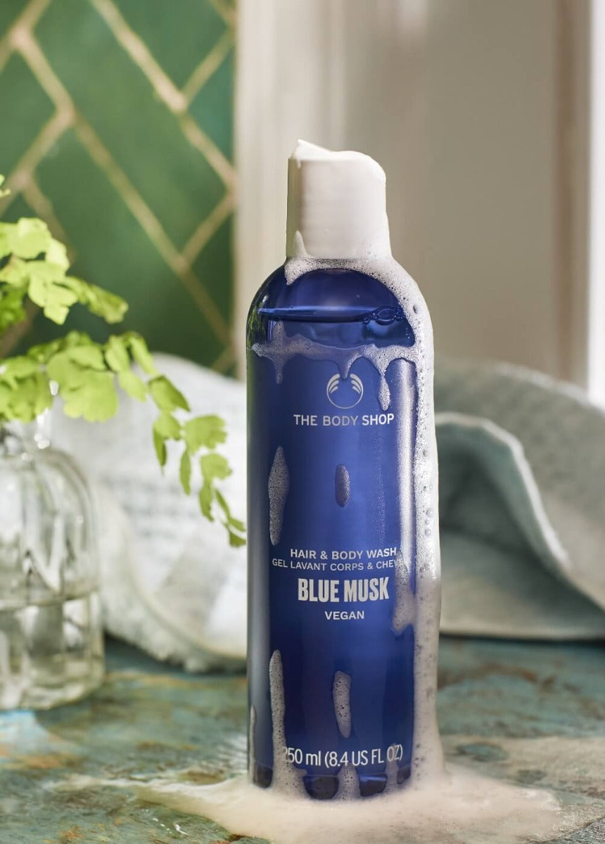 The Body Shop Blue Musk Hair And Body Wash - 250 ml