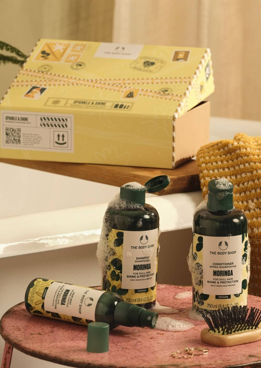 The Body Shop Sparkle & Shine Moringa Haircare Gift - 1 Pc
