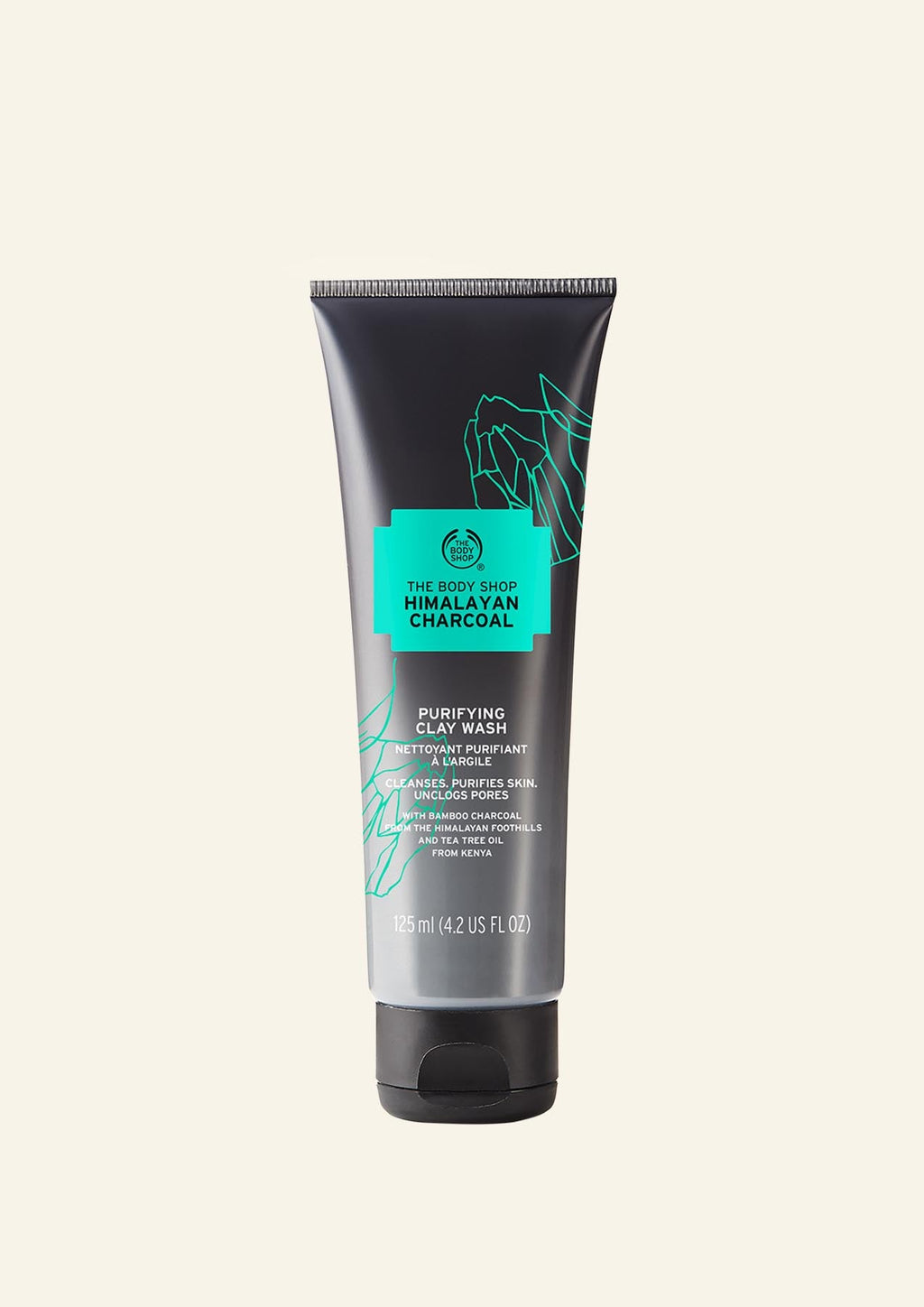 The Body Shop Himalayan Charcoal Purifying Clay Wash - 125 ml