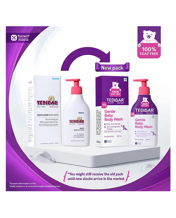 Torrent Pharma Tedibar Rich Moisturising Baby Body Wash - 250ml