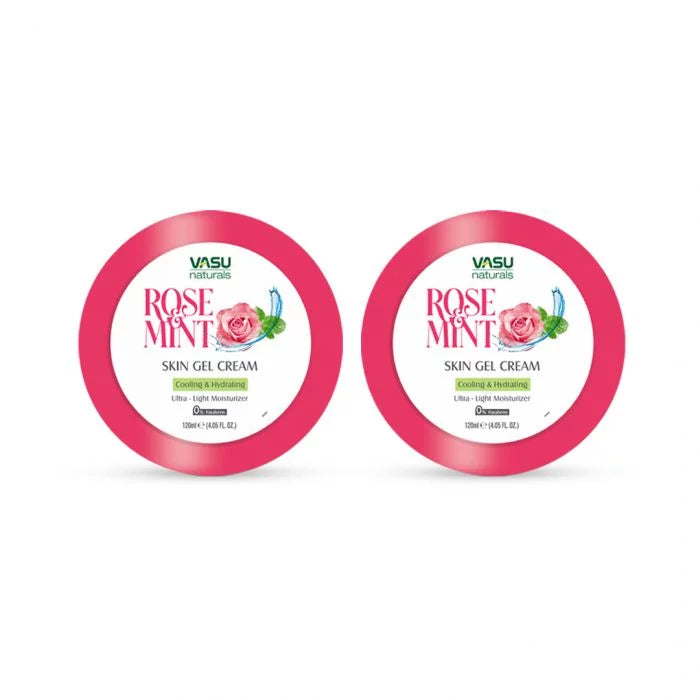 Vasu Naturals Rose & Mint Gel Cream - 120 ml (pack of 2)