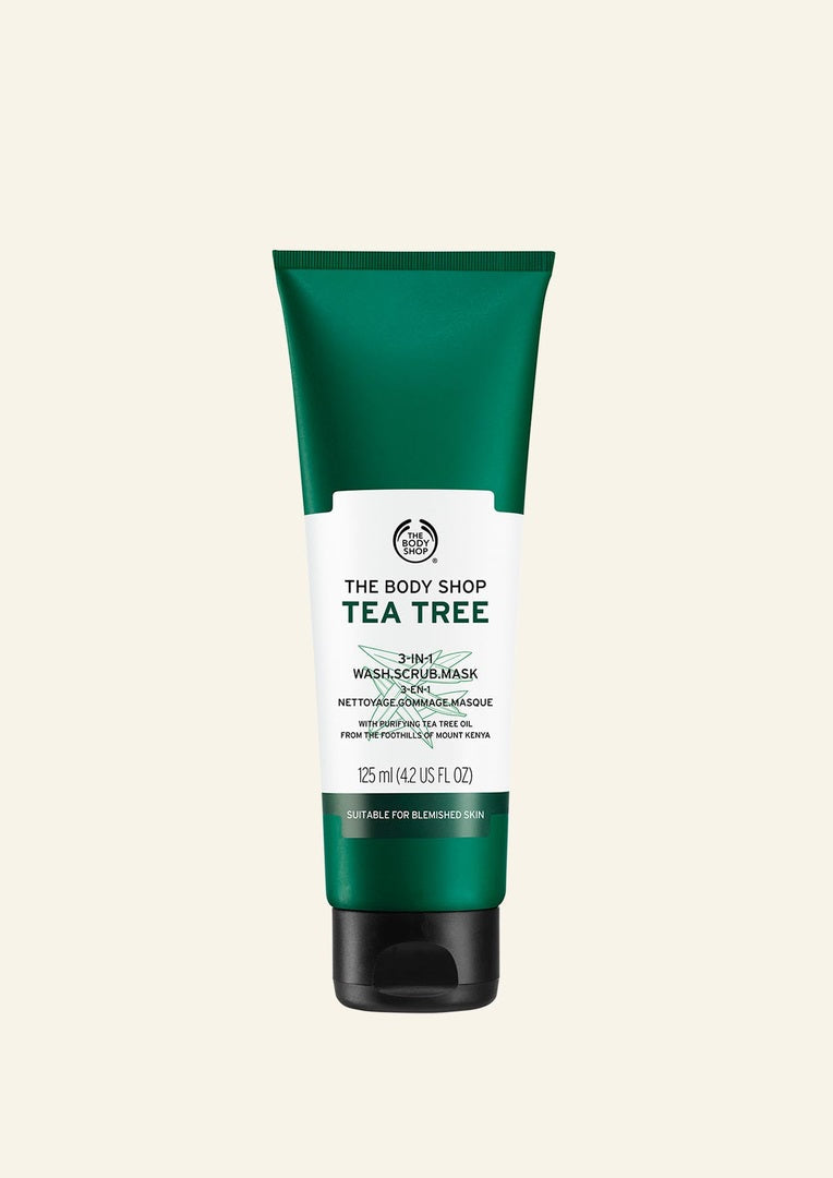 The Body Shop Tea Tree 3-In-1 Wash Scrub. Mask