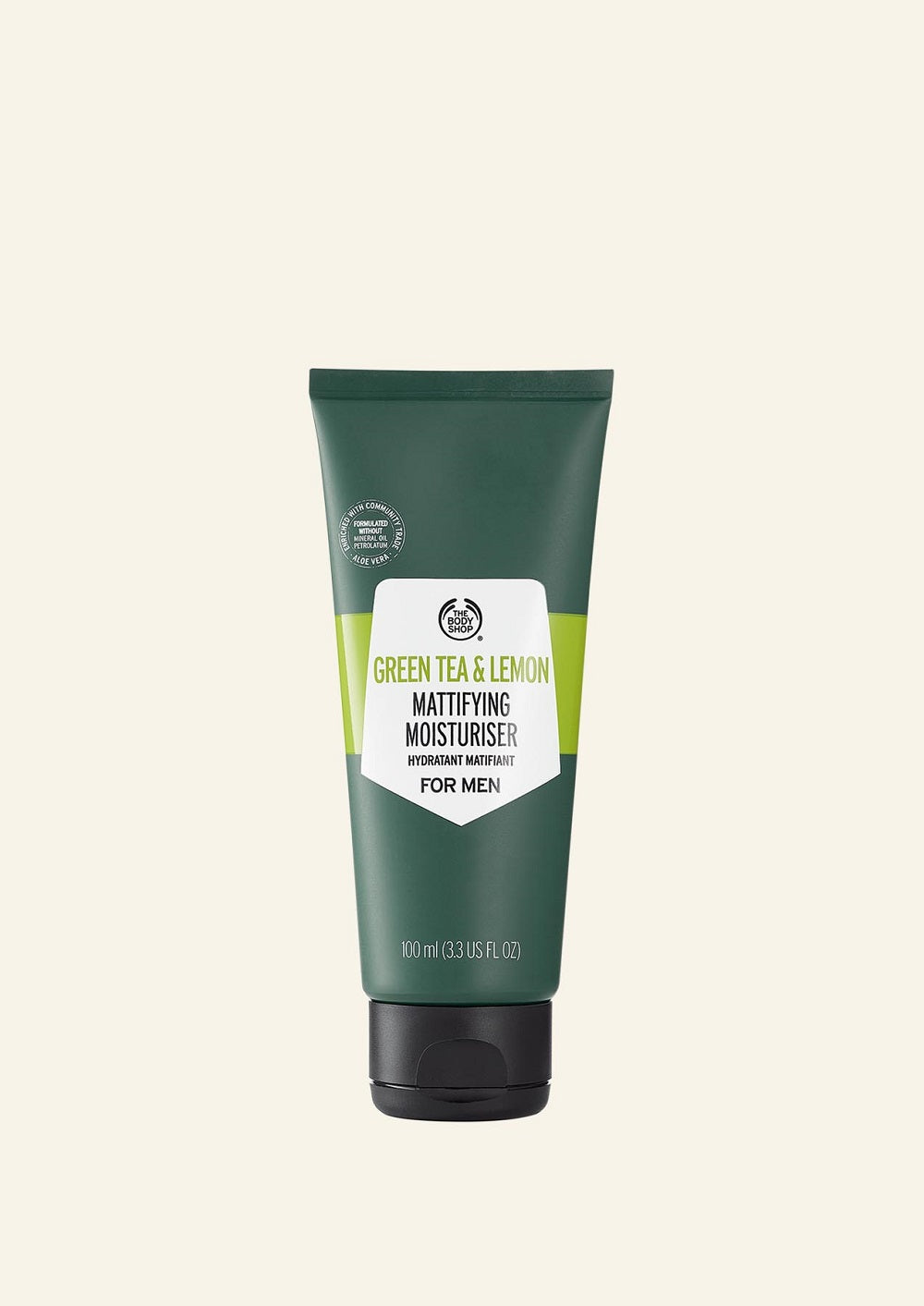 The Body Shop Green Tea And Lemon Mattifying Moisturiser For Men - 100 ml