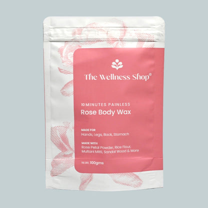 The Wellness Shop Rose Facial Wax Powder  - 100 gms