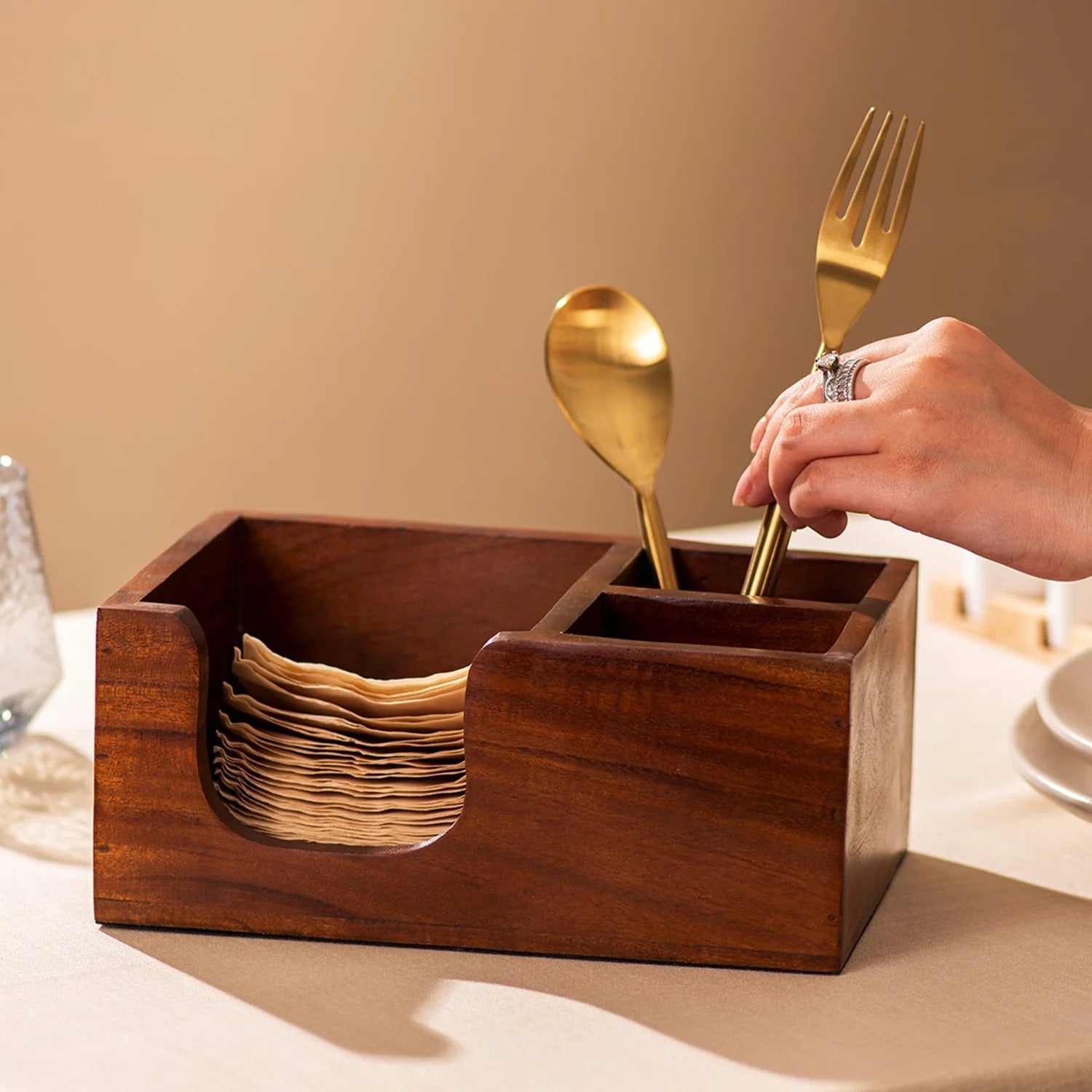 Nestroots Organizer Panache Cutlery Concierge Holder