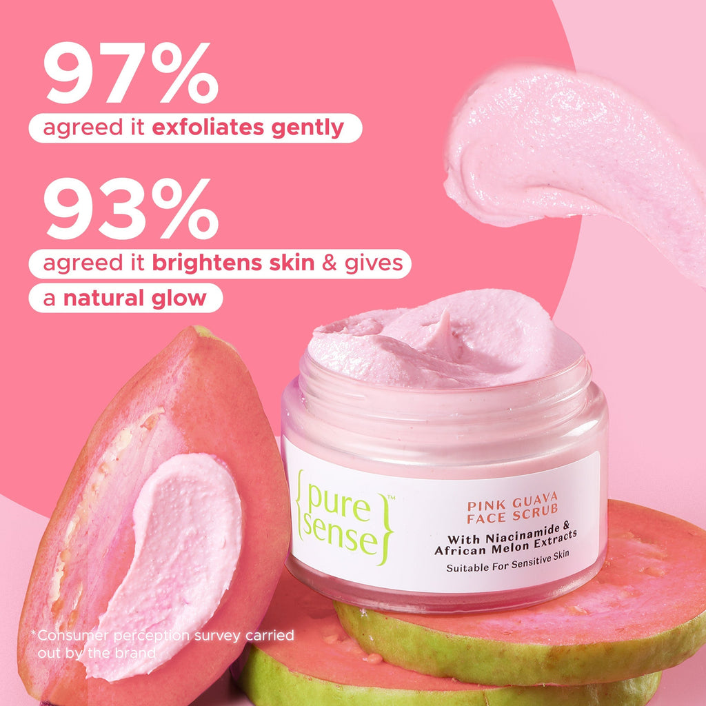 Puresense Pink Guava Face Scrub - 50 gms