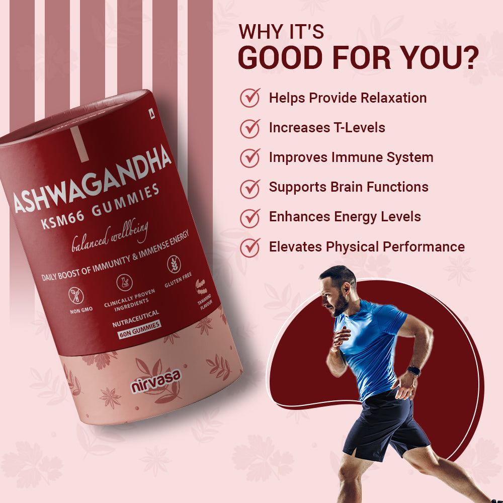 Nirvasa Ashwagandha KSM66 Gummies - 60 gummies