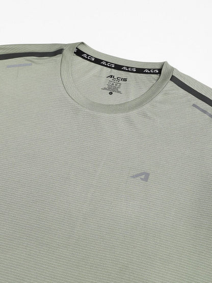 Alcis Men Drytech+ Anti-Static Slim-Fit Round Neck Running T-Shirt