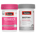 Swisse Multivitamin for Women & Beauty Nutrition Support Tablets Combo
