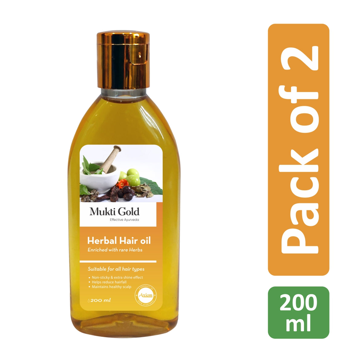Axiom Mukti Gold Herbal Hair Oil