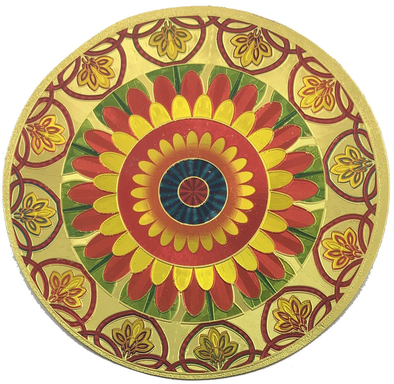 Stickerbazaar Micro Golden Embossing Rangoli Stickers